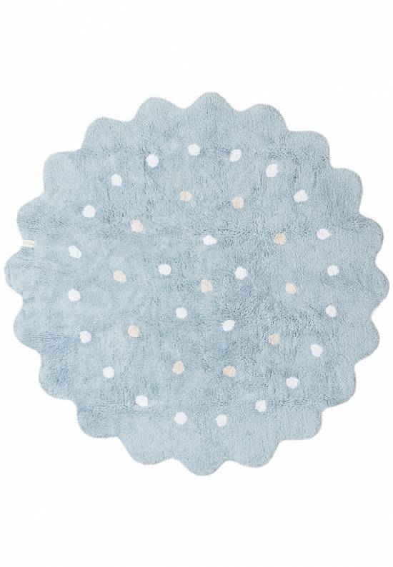 Детский стираемый ковер Little Biscuit Blue