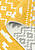 Двусторонний безворсовый ковер NK 09 Grey Yellow