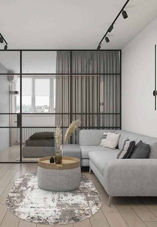 Синтетический бюджетный ковер 3319-Gray-Beige