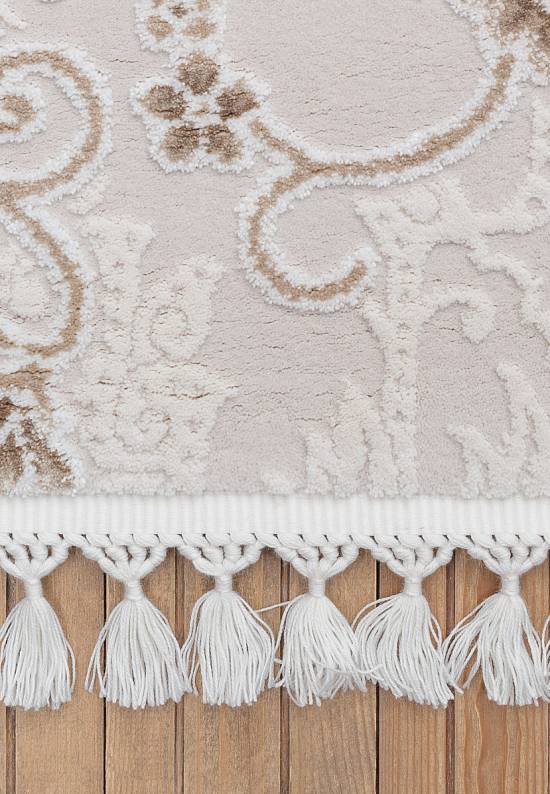 Турецкий синтетический ковер 12682-Cream-1