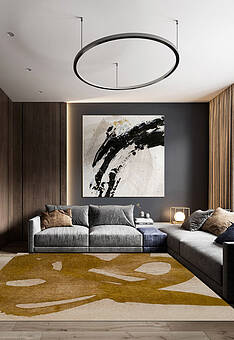 безворсовый ковер в интерьере Ambiance LA5642-L294