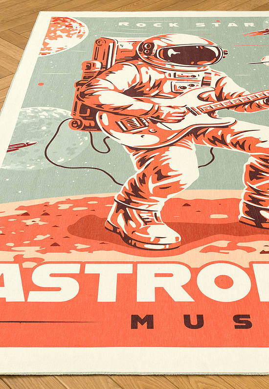Безворсовый ковер для подростка Spaceman